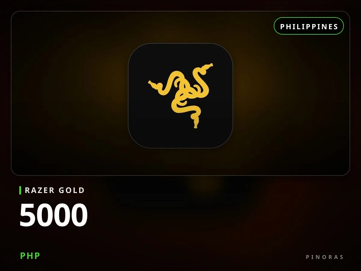 Razer Gold Philippines - 5000 PHP — Pinoras