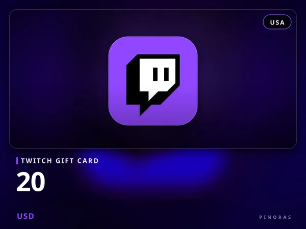 Twitch Gift Card USA - 20 USD